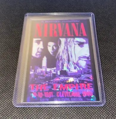 Buy Nirvana The Empire Mini Concert Poster Card In Toploader Memorabilia Cd Merch • 8.19£