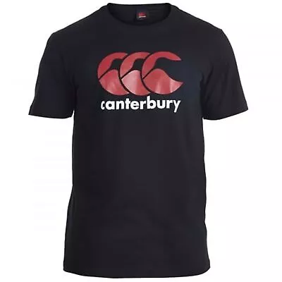 Buy Canterbury Mens CCC Logo Rib Neck Comfort Fit Cotton Blend T-Shirt • 17.99£