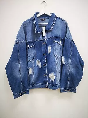 Buy Yours Size 30/32 Distressed Denim Jacket  • 6.99£