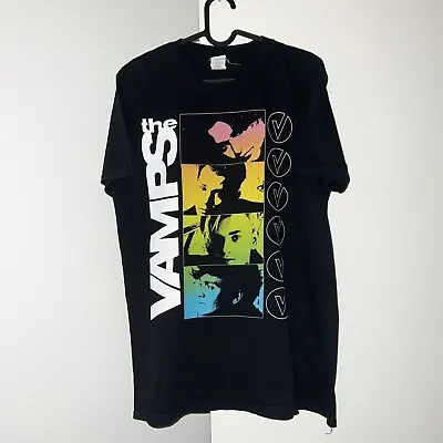 Buy The Vamps Middle Of The Night Tour Australia/NZ Gildan Black Band Shirt Size M • 18.64£