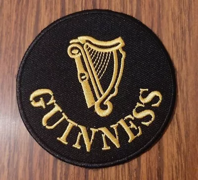 Buy Guinness Harp Sew / Iron On Patch, Irish 🍀 Stout Drink Cloth Badge Applique  • 2.10£