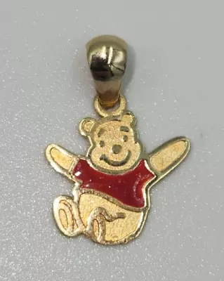 Buy 14k Yellow Gold Winnie The Pooh Pendant By Disney • 53.08£