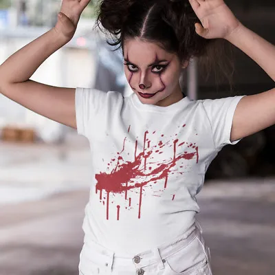 Buy Splattered Blood T Shirt - Great For A Halloween Outfit-Fast Dispatch • 9.95£