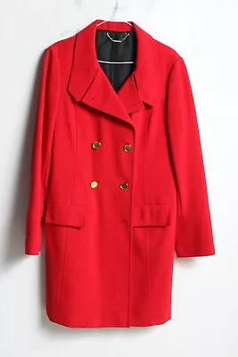 Buy Laura Ashley Mac Coat Jacket - Red - Size Approx 12 (C14) Check Measurements  • 12.99£