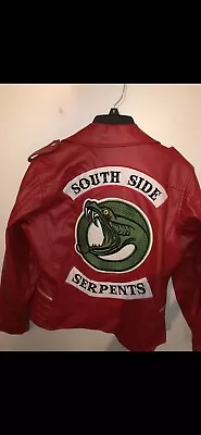 Buy Southside Serpents Jacket Woman's Large Burgundy Fashion • 96.50£