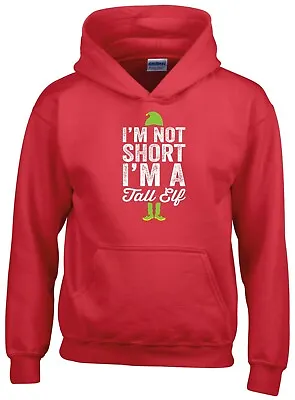 Buy Elf Hoodie I Am Not Short I Am A Tall Elf Christmas Xmas Gift Men Sweatshirt Top • 19.99£