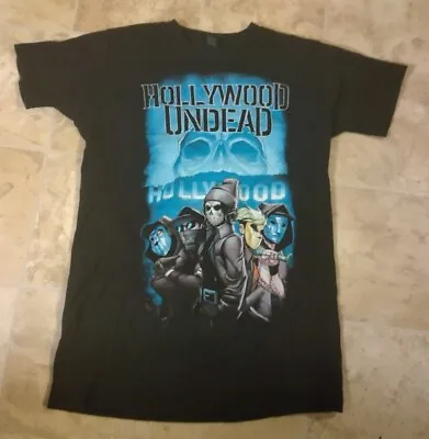 Buy Hollywood Undead Black Short Sleeve T Shirt Women's Size S • 17.77£