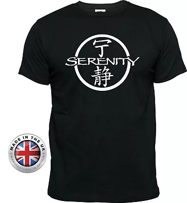 Buy FireFly Serenity Logo Black T Shirt. Unisex Or Women's Fitted Tee Printed Cotton • 14.99£
