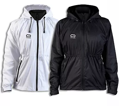 Buy QUBE Windbreaker Wateresistant Jacket Womens Raincoat Outdoor Hiking Hooded Coat • 12.89£