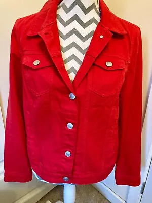 Buy TU Red Denim Jacket 12 Worn Once • 14£