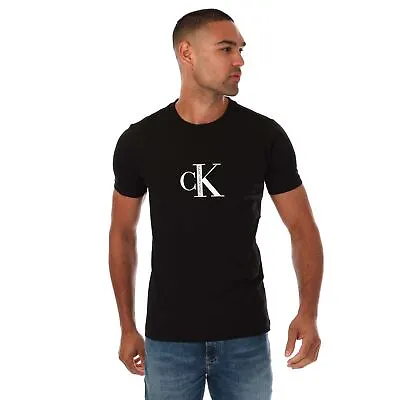 Buy Men's Calvin Klein Jeans Organic Cotton Logo T-Shirt In Black • 20.89£