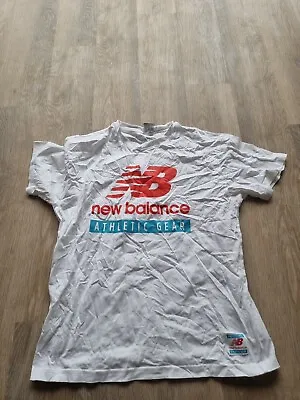 Buy New Balance Athletic Gear White Relaxed T-Shirt Mens Size Medium • 13.99£