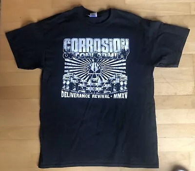 Buy CORROSION OF CONFORMITY 2015 Europe TOUR VINTAGE T-SHIRT Size L New Heavy Metal • 42.82£