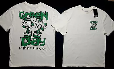 Buy GREEN DAY KERPLUNK (See Back) T-SHIRT WHITE COTTON BNWT PRIMARK LICENSED • 22.95£
