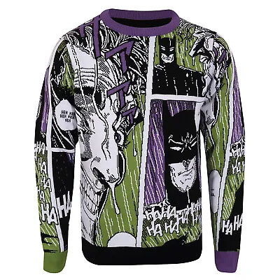 Buy Official Knitted Jumper - Batman - Joker Manga • 39.99£