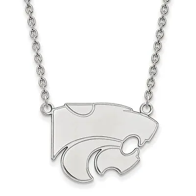Buy Kansas State University Wildcats Mascot Pendant Necklace In Sterling Silver • 74.65£