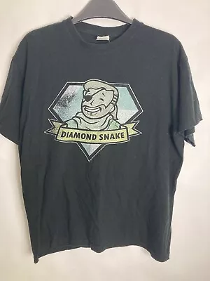 Buy Diamond Snake Printed Graphic TShirt Mens Size Medium • 8.50£
