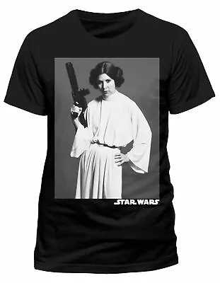 Buy T-shirt Star Wars Princess Leia Classic Portrait Black • 11.99£