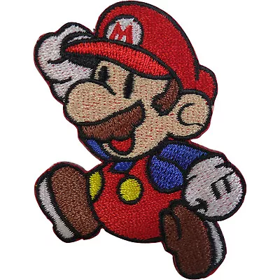Buy Mario Patch Embroidered Badge Super Mario Bros Nintendo Game Iron Sew On T Shirt • 2.79£