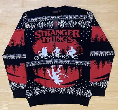Buy 2XL 50  Chest Stranger Things Christmas Xmas Jumper Sweater By Netflix XXL • 32.99£