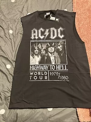 Buy ACDC Sleeveless Vest Top Tshirt M High Way To Hell • 16£