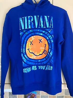 Buy Nirvana 'Come As You Are' Hooded Sweater (Mens Small; 80% Organic Cotton) • 12.99£