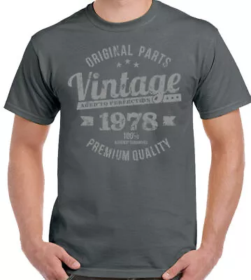 Buy Vintage Year 1978 Premium Quality Mens 46th Birthday T-Shirt 46 Year Old Gift • 10.99£