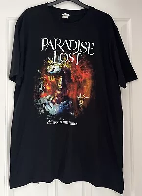 Buy PARADISE LOST - DRACONIAN TIMES (ALBUM) BLACK T-Shirt XX-Large • 12.99£
