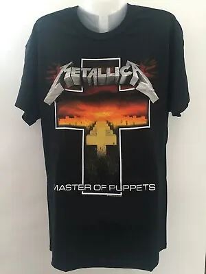 Buy Metallica Master Of Puppets Cross Black T Shirt Xl New • 9.99£