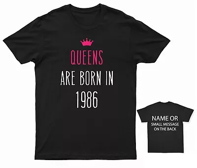 Buy Queens Are Born In 1986 Cool Gift Birthday T-shirt • 13.95£