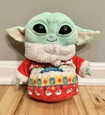 Buy Baby Yoda W/ Christmas Sweater Plush By Star Wars • 9.46£