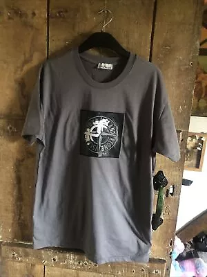 Buy Mens Stone Island T,Shirt Uk L Front Leather Patch Very Good Condition • 30£