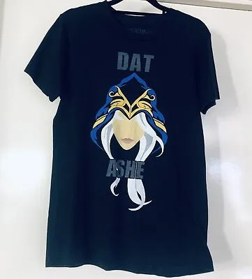 Buy League Of Legends Size Small Dat Ashe  T-Shirt Graphic Adult Black Tee Riot • 12.64£