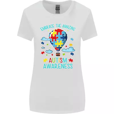 Buy Autism Awareness Embrace Amazing Autistic Womens Wider Cut T-Shirt • 8.75£