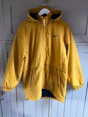 Buy Nike Sportswear Men's Vintage Hooded Jacket In Yellow - Large Size - Rare • 25£