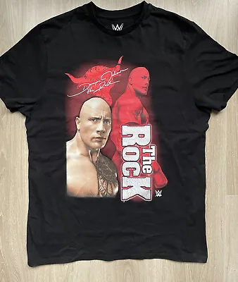 Buy WWE The Rock/Dwayne Johnson T-shirt Wrestling Retro Style XL(fits M/L) 2021 • 14.99£
