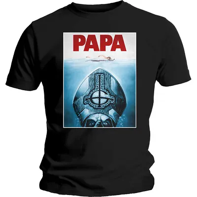 Buy Official Ghost T Shirt Papa Jaws Black Mens Unisex Classic Rock Metal Tee New • 16.28£