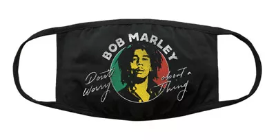 Buy Bob Marley Dont Worry Black Face Mask OFFICIAL • 10.59£