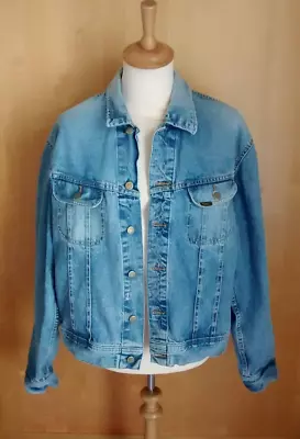 Buy VTG 80s LEE Riders Large Denim Jeans Jacket 24 Inches/61cm Pit To Pit OVERSIZED • 29.99£
