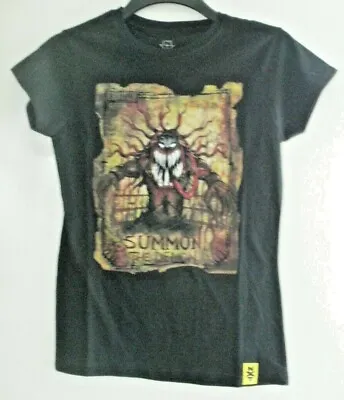 Buy Womens/girls Summon The Demon. Finn Balor. Black Medium Short Sleeved T-shirt. N • 9.99£