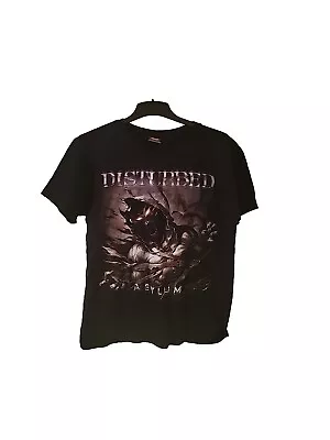 Buy Disturbed Asylum Small Mens Black T Shirt Album Cover Logo Metal Band Official • 12.50£