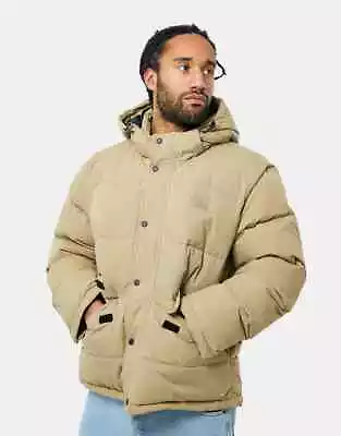 Buy Dickies Glacier View Puffer Jacket With Hooded Mens Large L Stone Beige New Coat • 79.99£