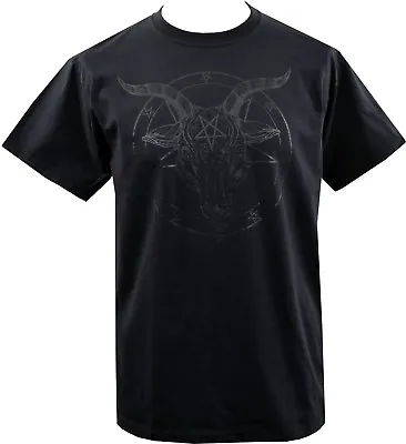 Buy Mens Baphomet T-Shirt Pentagram Satanic Occult Church Of Satan Goat Goth Devil • 18.50£