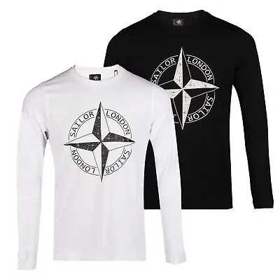 Buy Sailor London Mens Long Sleeve Designer T Shirt • 9.99£