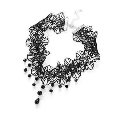 Buy Black Crystal Choker Necklace By Philip Jones • 8.99£