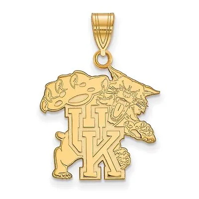 Buy 10k Yellow Gold University Of Kentucky Wildcats Mascot Full Body Charm Pendant • 305.51£