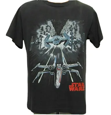 Buy Star Wars X-Wing Rogue Squadron T-Shirt Youth XL Vintage Rare Glow In The Dark • 106.31£