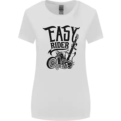 Buy Easy Rider Motorcycle Motorbike Biker Womens Wider Cut T-Shirt • 8.99£