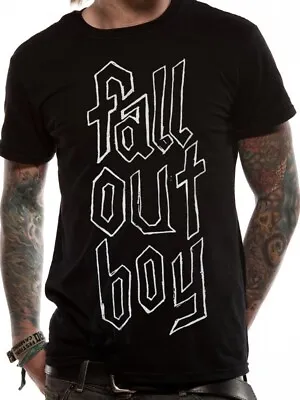 Buy Fall Out Boy FOB Officially Licensed Band Mens Black T-Shirt • 14.50£