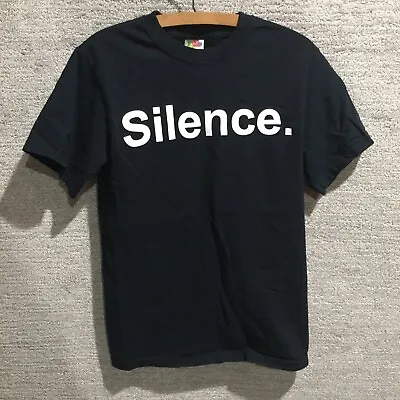 Buy Vintage Silence Suicide T Shirt Women's Small Black Double Sided Cotton USA 90's • 1.93£